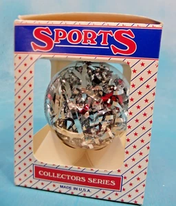 Vintage Sports Collector's Series Atlanta Falcons NFL Glass Ornament w/Box - Picture 1 of 6