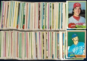1981 OPC COMPLETE SET 374/374 O PEE CHEE MLB BASEBALL CARD LOW GRADE LOT - Picture 1 of 17
