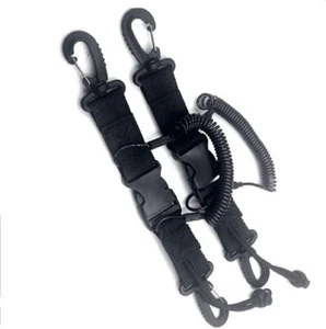 Cordón en espiral de buceo con hebilla de liberación rápida para cámara luz de buceo - Imagen 1 de 6