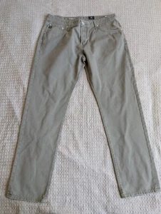 AG Adriano Goldschmied Pants Men 36x33 Gray Twill The Graduate Tapered Leg - Picture 1 of 14