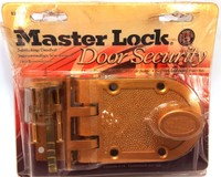 Master Lock Door Security Interlocking Deadbolt 5261D Solid Brass Brand New