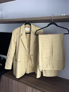 Oroton Linen Pants Suit Sz 12 - Picture 1 of 2
