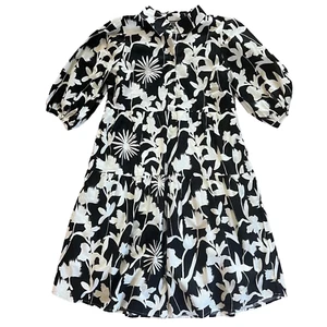 Anthropologie Darla schwarz-weißes Kleid Größe XL mit Taschen neu mit Etikett - Bild 1 von 12
