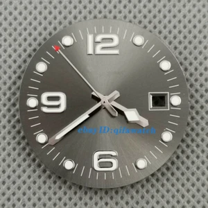 31.5mm sterile gray watch Dial silver hands DG2813 Miyota 8215 821A movement - Picture 1 of 5