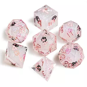 DND Würfel Harzwürfel 5 Sets Dungeons and Dragons Würfelset 7-seitig polyedrisch D&D - Bild 1 von 9