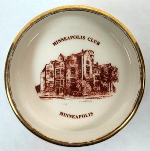 Vintage MINNAPOLIS CLUB Keramik Aschenbecher MN Minnesota Denver M. Wright, Jr. Co. - Bild 1 von 4