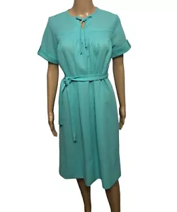 Vestido De Colección Años 70 Verde Pistacho Cinturón Cambio 12 Nuevo Con Etiquetas Bleeker Street Retro Hipster - Imagen 1 de 9