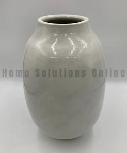 Pottery Barn Quin Handcrafted Ceramic Terracotta Vase White Tall 16.25" #X1309 - Picture 1 of 4