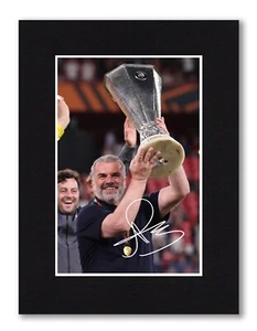 8x6 Mount Ange Postecoglu Tottenham Europa signiert FOTO Vordruck rahmenfertig - Bild 1 von 3