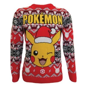 Pokémon Sweatshirt Christmas Jumper Pikachu Größe L - Bild 1 von 1