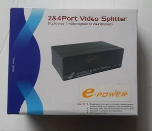 New 2-Port VGA Video Splitter Booster 150MHz  220V   - Picture 1 of 6