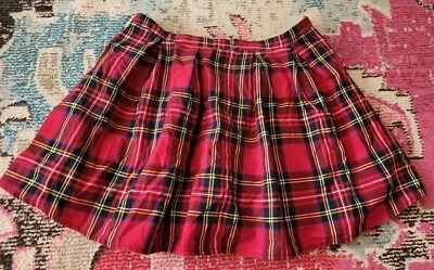 De colección Forever 21 Mujer Sexy Rojo Cuadros Escuela Niña Falda Talla L 31 Corto Vacaciones Foto 1 de 4