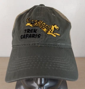 TREK SAFARI VERSTELLBARER STRAPBACK TRUCKER/NETZMÜTZE/KAPPE, KHAKI, OUTDOOR/LEOPARD - Bild 1 von 12