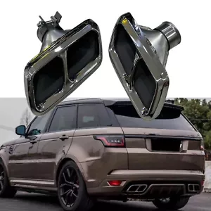 Tubo de escape de parachoques trasero plateado para Land Rover Range Rover Sport SVR 2014-2021 - Imagen 1 de 5