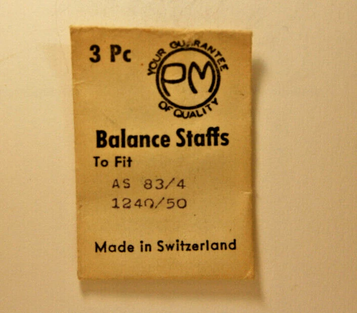 Reloj suizo Balance Staff AS 83/4, 84, 7TOG, Bestfit # 100/1252 KIF Foto 1 de 1