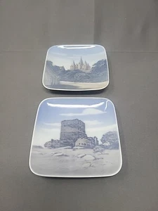 Royal Copenhagen Trinket Tablett Pin Schale 4x4 Kalundborg, Hammershus - Bild 1 von 7