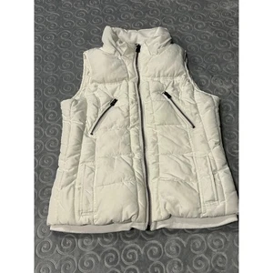 Chaleco acolchado blanco Zara Trafaluc Collection para mujer mediano cremallera completa - Imagen 1 de 7