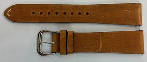 20 Mm Oris Watch Strap Calf Leather Brown, Buckle Without Manufacturer Logo - Picture 1 of 2