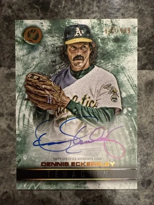 2016 Topps Legacies of Baseball Tenacity /199 Dennis Eckersley #TA-DE Auto HOF - Image 1 of 2