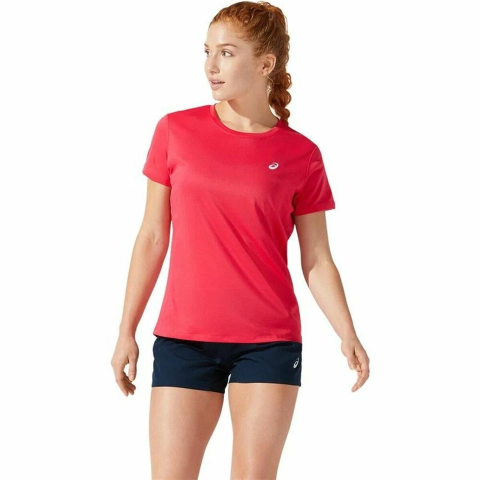Camiseta de Manga Corta Mujer Asics Core Rojo Carmesí - Imagen 1 de 4