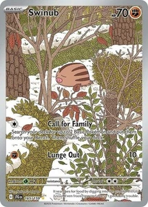 x1 Swinub - 165/159 - Illustration Rare Pokemon SV09 Journey Together M/NM - Bild 1 von 1