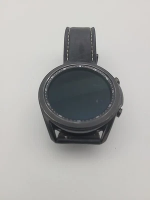 Samsung Galaxy Watch3 SM-R840 45mm Stainless Steel Case with Leather Strap  - Image 1 of 4