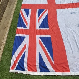 Genuine British Royal Navy White Ensign Flag Huge 184cm x 368cm Great Condition - Picture 1 of 8