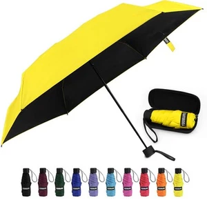 Small Mini Umbrella with Case Light Compact Design Perfect for Travel Lightwe... - Picture 1 of 7