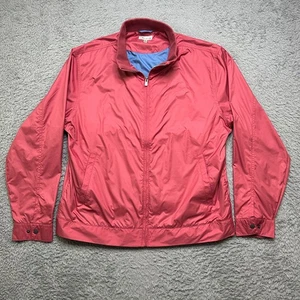 Peter Millar Jacket Mens XL Red Lined Golf Windbreaker Full Zip EUC - Picture 1 of 11