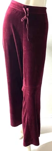 Pantalones CONTEXT Mujer Talla Grande 3X Rojo Borgoña Tiro Alto Pierna Recta Cordón - Imagen 1 de 6