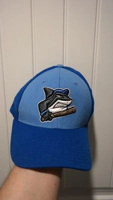 Zephyr NHL San Jose Sharks Big Shark Teeth Embroidered Fitted XL Rare Hat - Image 1 of 4