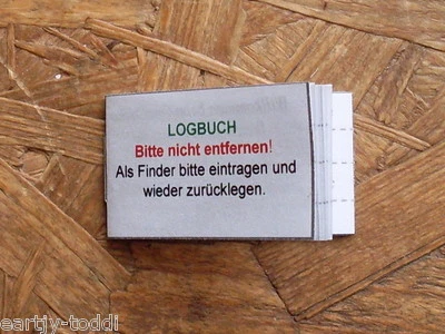Geocaching Geocache- Logbook para Cartucho de Película 37x51mm Lata - Imagen 1 de 3