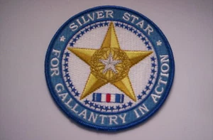 Aufnäher  Silver Star for Gallantry in Action ca 10 cm - Picture 1 of 1