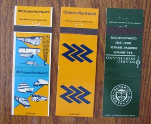 FUNDAS PARA MATCHBOOK RAILWAY COMPANY: ONTARIO NORTHLAND RAILROAD CO. MATCHCOVERS A19 - Imagen 1 de 2
