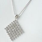 melee dia design necklace WG WhiteGold Pendant Necklace 18K WG diamond Women