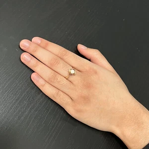 EL 10K Yellow Gold White Pearl Ruby Ring  2.5g Size 7 - Picture 1 of 13