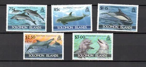 Solomon Islands 1994 set Delphin/Fish/Dolphins stamps (Michel 846/50) MNH - Imagen 1 de 1