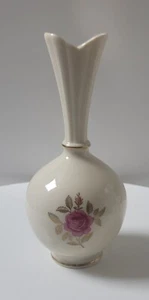 Lenox Rose Bud Vase Porcelain with Fluted Neck - Picture 1 of 10