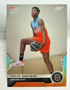 Jazian Gortman 2021-22 Topps Now Overtime Elite Debut Rookie Card RC #9 SP /2745