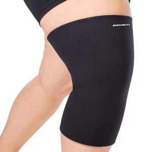 Plus Size Neoprene Knee Sleeve 6XL Compression Support for Arthritis Gray - Picture 1 of 6