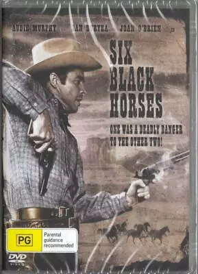 Six Black Horses - Audie Murphy - New & Sealed Dvd - Free Local Post • 6.63£