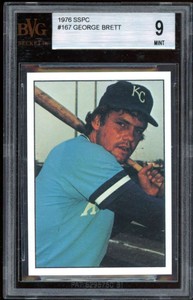 George Brett Card 1976 SSPC #167 BGS 9 (8.5 9 9 9.5)