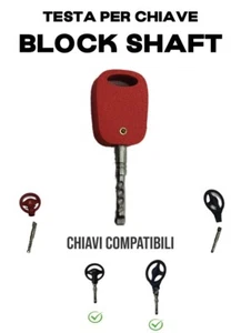 TESTA DI RICAMBIO IMPUGNATURA PER CHIAVE BLOCK SHAFT PLASTICA COLORE ROSSO - Foto 1 di 5