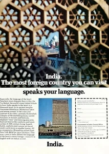 1979 INDIA The Most Foreign Country You Can Visit Speaks Your Language PRINT AD - Picture 1 of 1