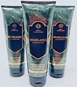 3 BATH & BODY WORKS HERRENKOLLEKTION WOODLANDS FEUCHTIGKEITSZUFUHR KÖRPERCREME NEU - Bild 1 von 14