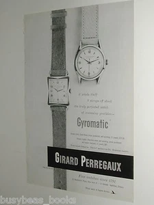 1951 Girard Perregaux Watch advert page, Gyromatic wristwatches - Bild 1 von 3