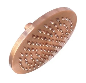 Red Copper 8" Round Shape Shower Heads Bathroom Rain Shower Head  Gsh002 - Picture 1 of 7