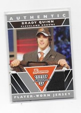 2007 Bowman Football draft day selections #DJ-BQ Brady Quinn  # DJ-BQ Cleveland
