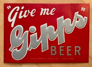 Vintage Gipps Beer sign (Peoria IL) - Picture 1 of 2