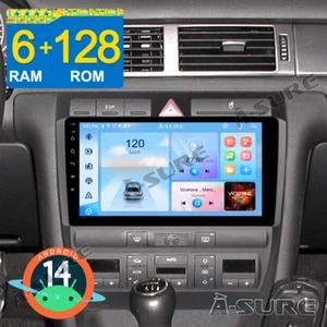 6+128GB Android 14 Autoradio Navi8 Core WIFI für Audi A6 S6 RS6 1997–2004 1Din - Bild 1 von 12